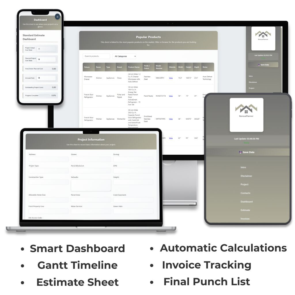 RenovaFlow — Renovation Management App (Budget, Timeline & Project Tracker)